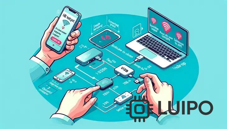 Como usar o celular como roteador USB