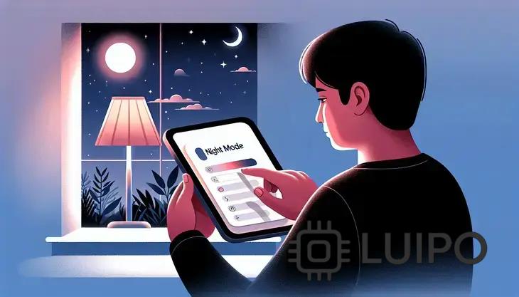 Como ativar modo leitura noturna